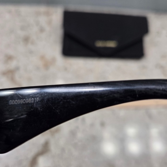 Dolce &‎ Gabbana Black Cat Eye Sunglasses Gold DG Logo DG4362 main image 8